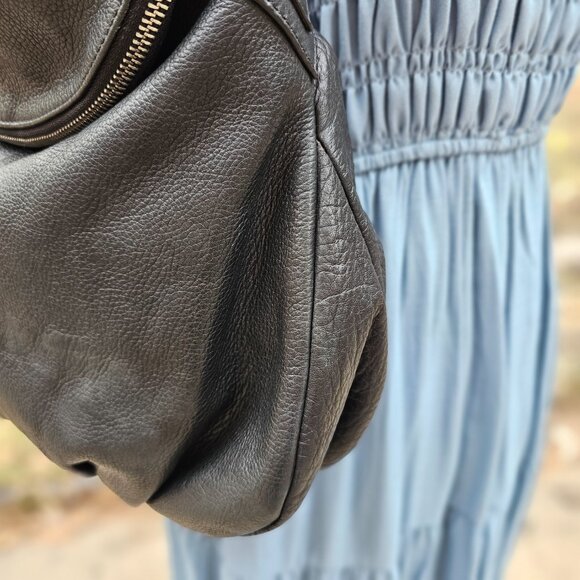 MARGOT Black Leather Shoulder Bag Pre-owned - Picture 3 of 10